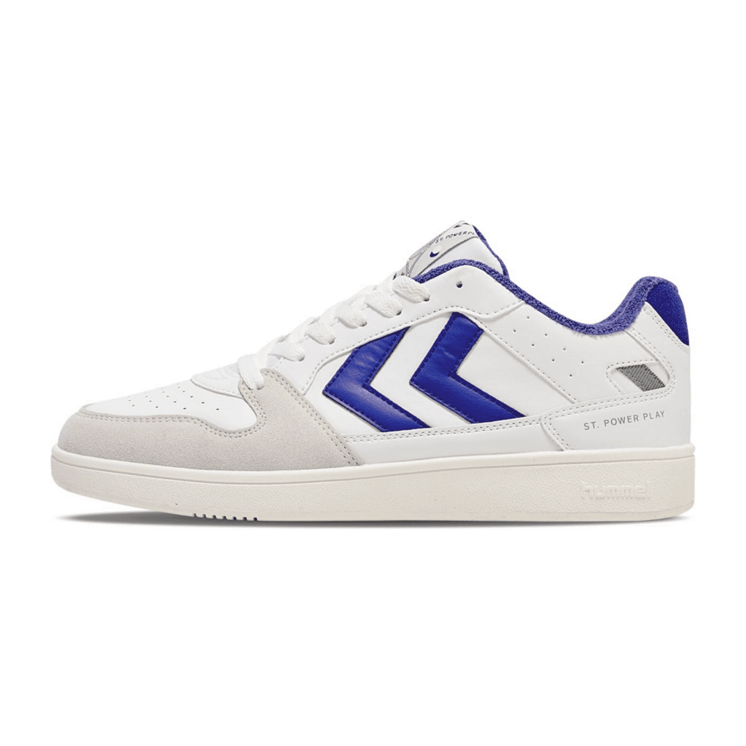 Hummel St. Power Play PL Sneaker 9109 - white/blue 46 für Herren, weiß, Größe 41 EU / 7,5 UK