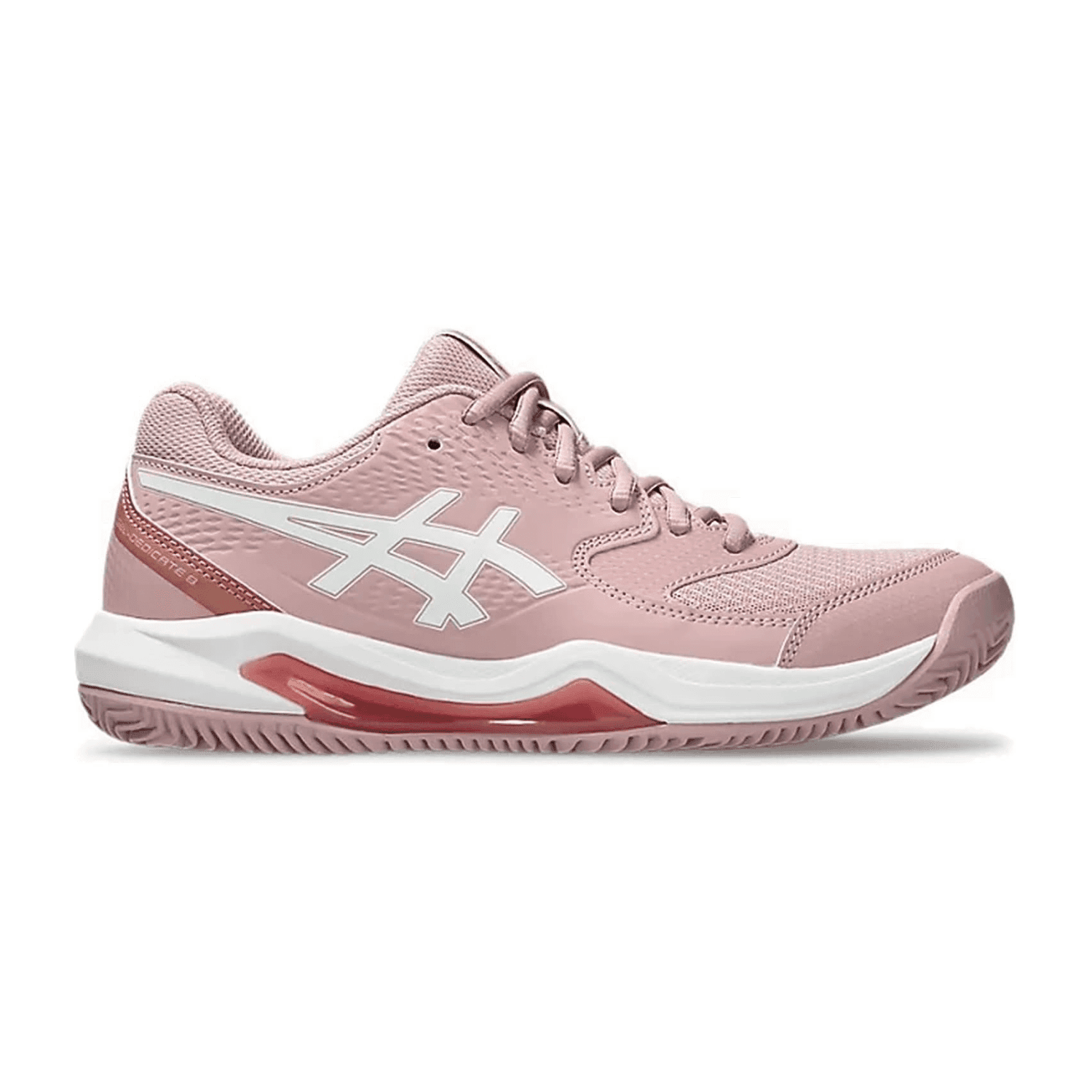 asics Dedicate white W für Damen, pink, Größe 37 ½ EU / 6,5 UK