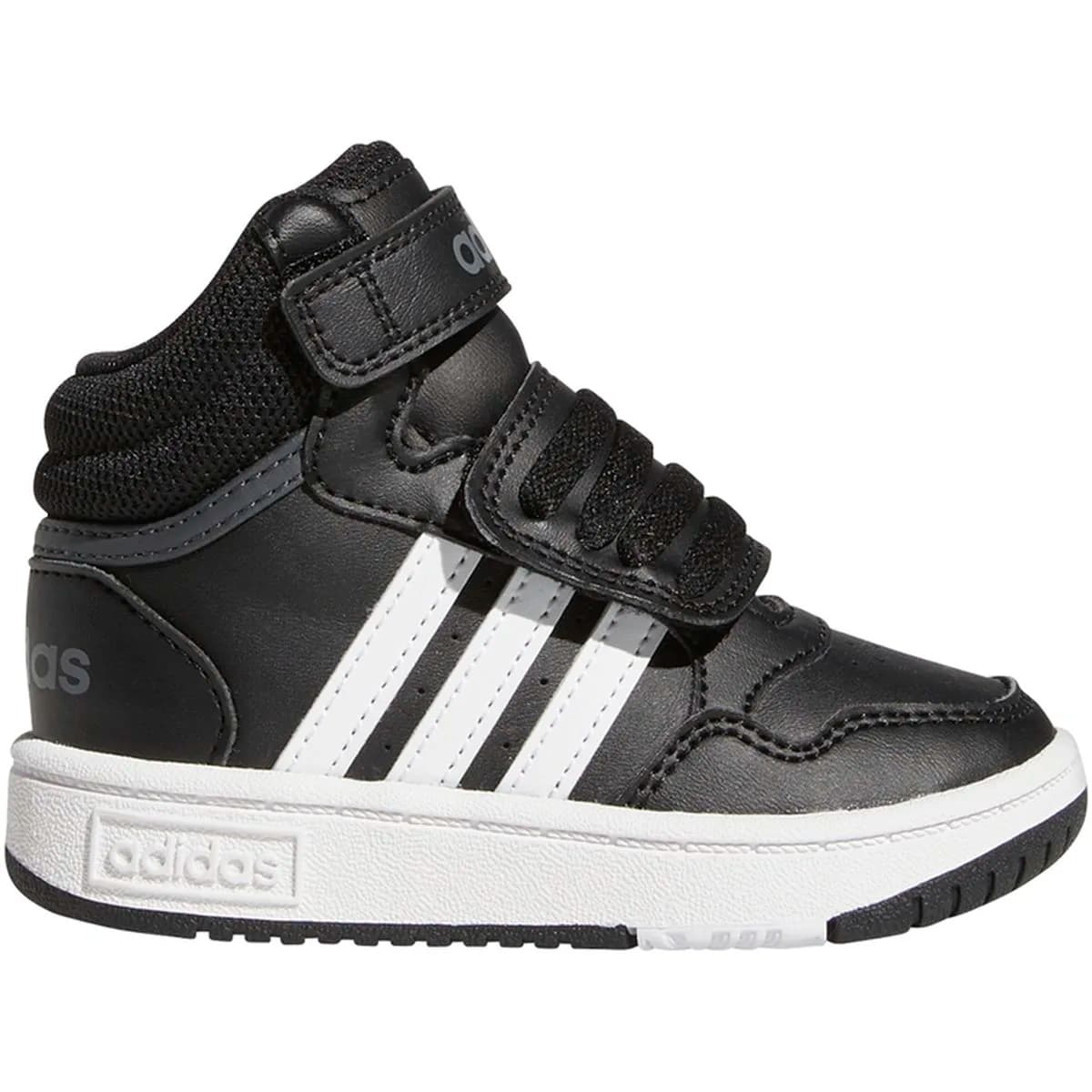 Adidas Hoops Mid Schuh Kinder Freizeitschuhe, schwarz, Größe 21