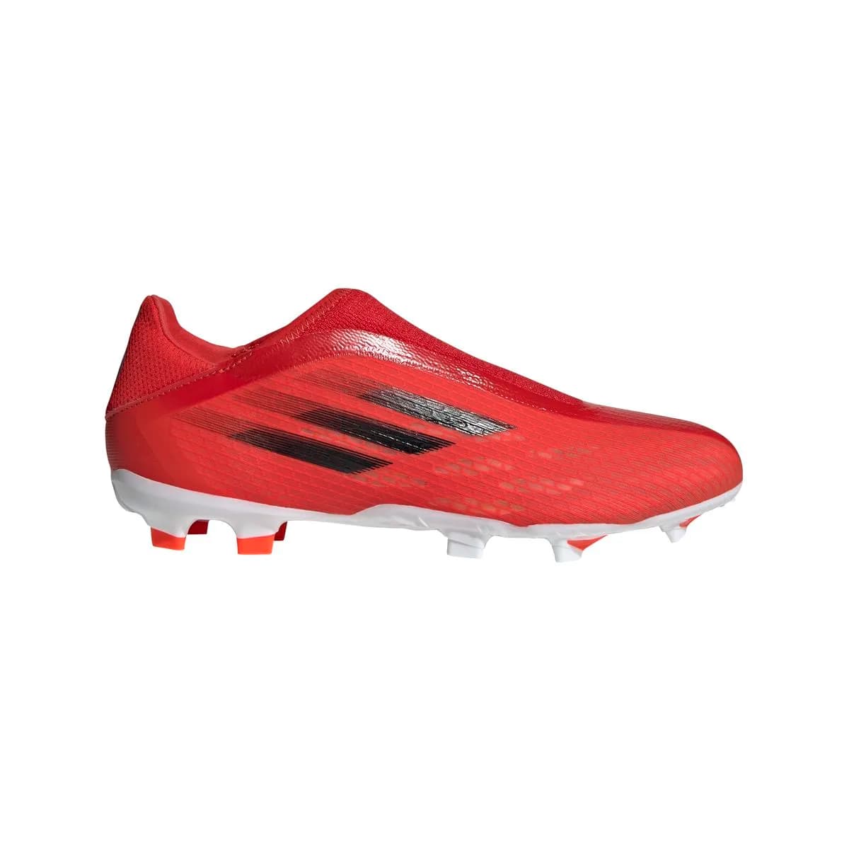 Adidas X Speedflow.3 Laceless FG Fußballschuh Nockenschuhe, rot, Größe 47 ⅓