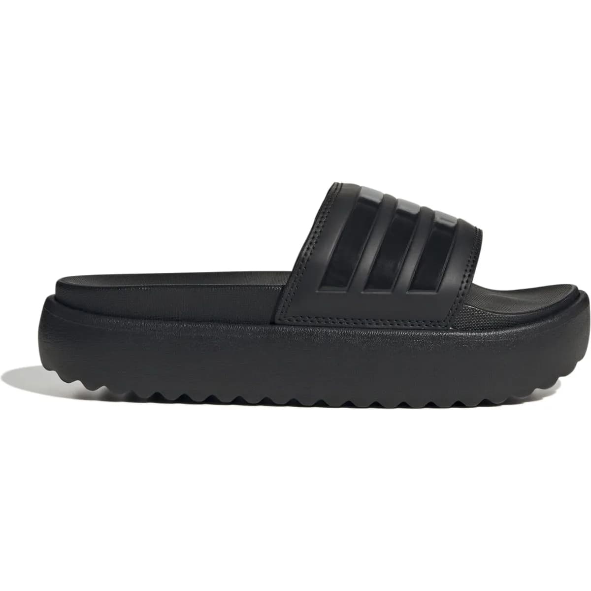 Adidas Platform adilette Damen Badeslipper, schwarz, Größe 38