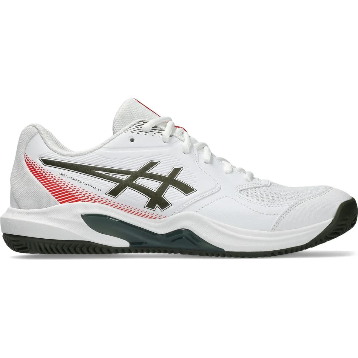 Asics Gel-Dedicate 9 Clay Herren Tennisschuhe, weiß, Größe 45