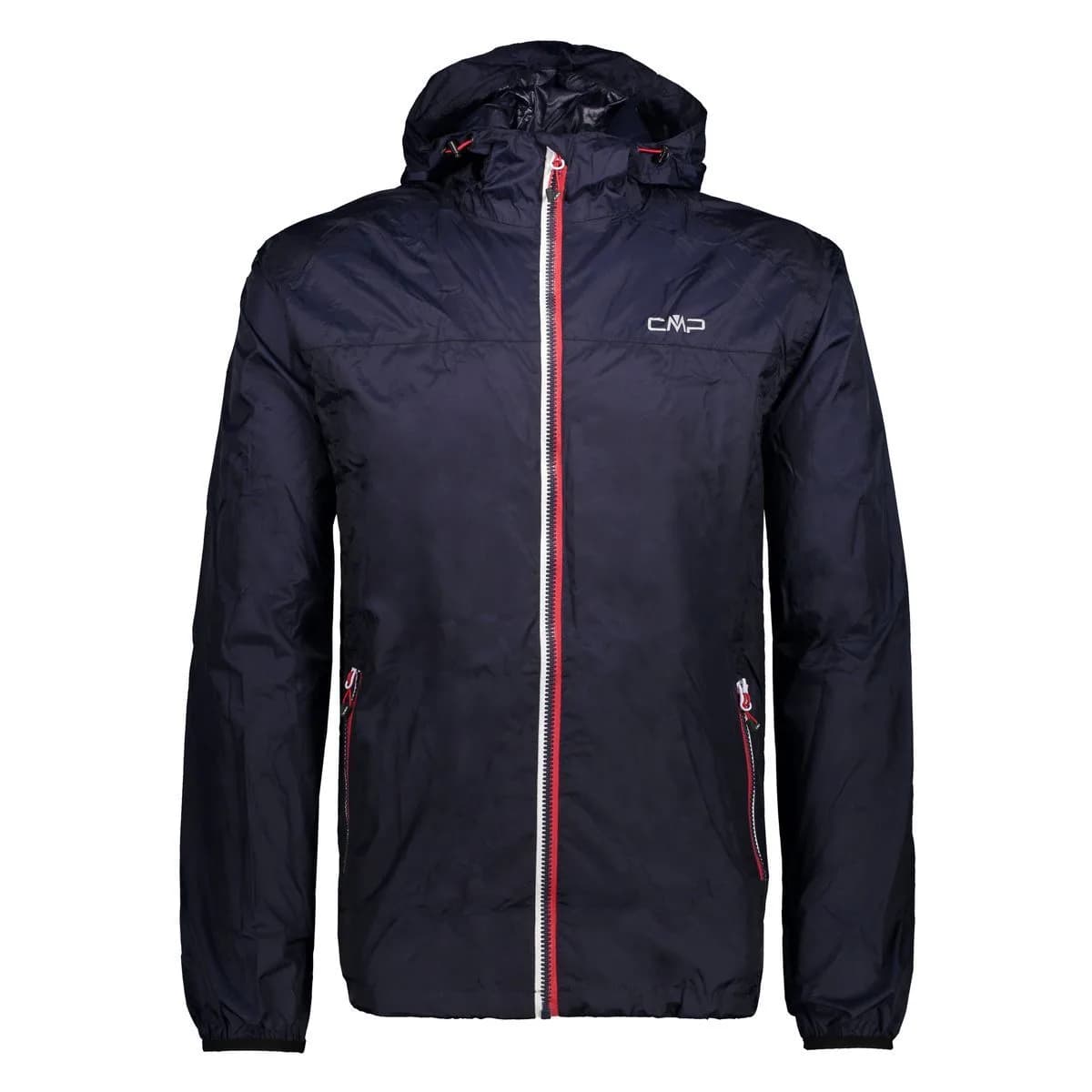 CMP Jacket Rain Fix Hood Herren Regenjacke, blau