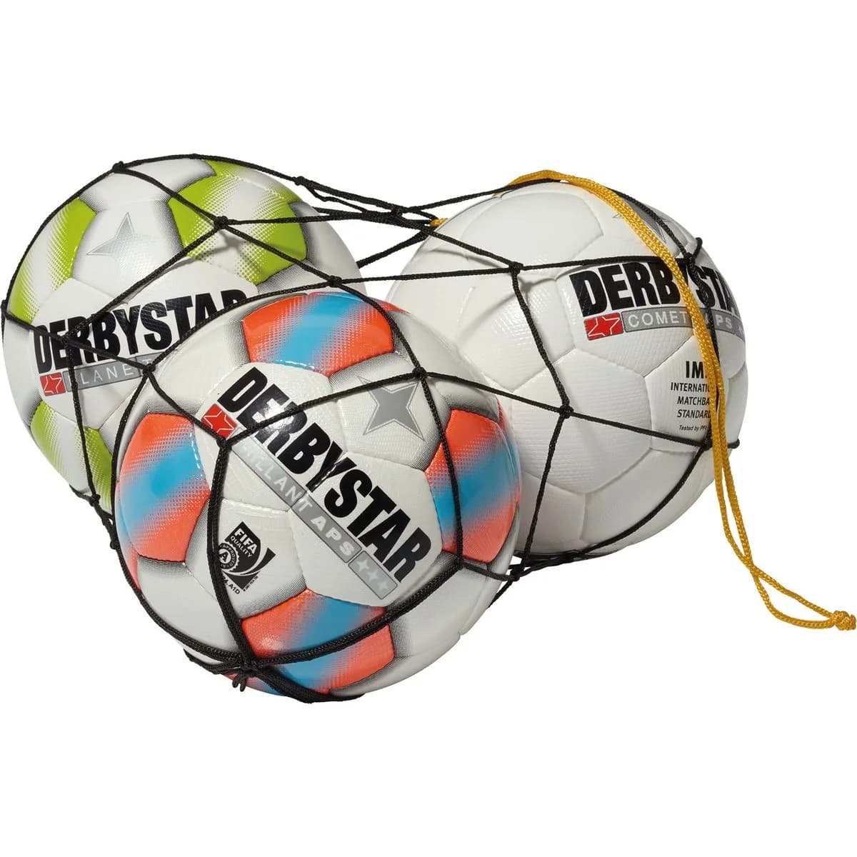 Derbystar Ballnetz 10 Bälle v25 Zubehör, schwarz