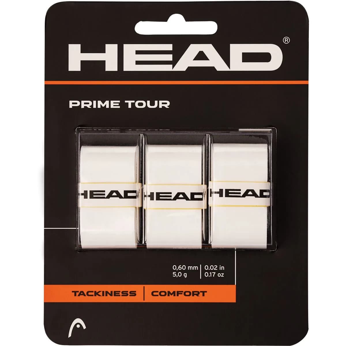 Head Prime Tour 3 Pcs Pack (Overgrip) Griffband, weiß