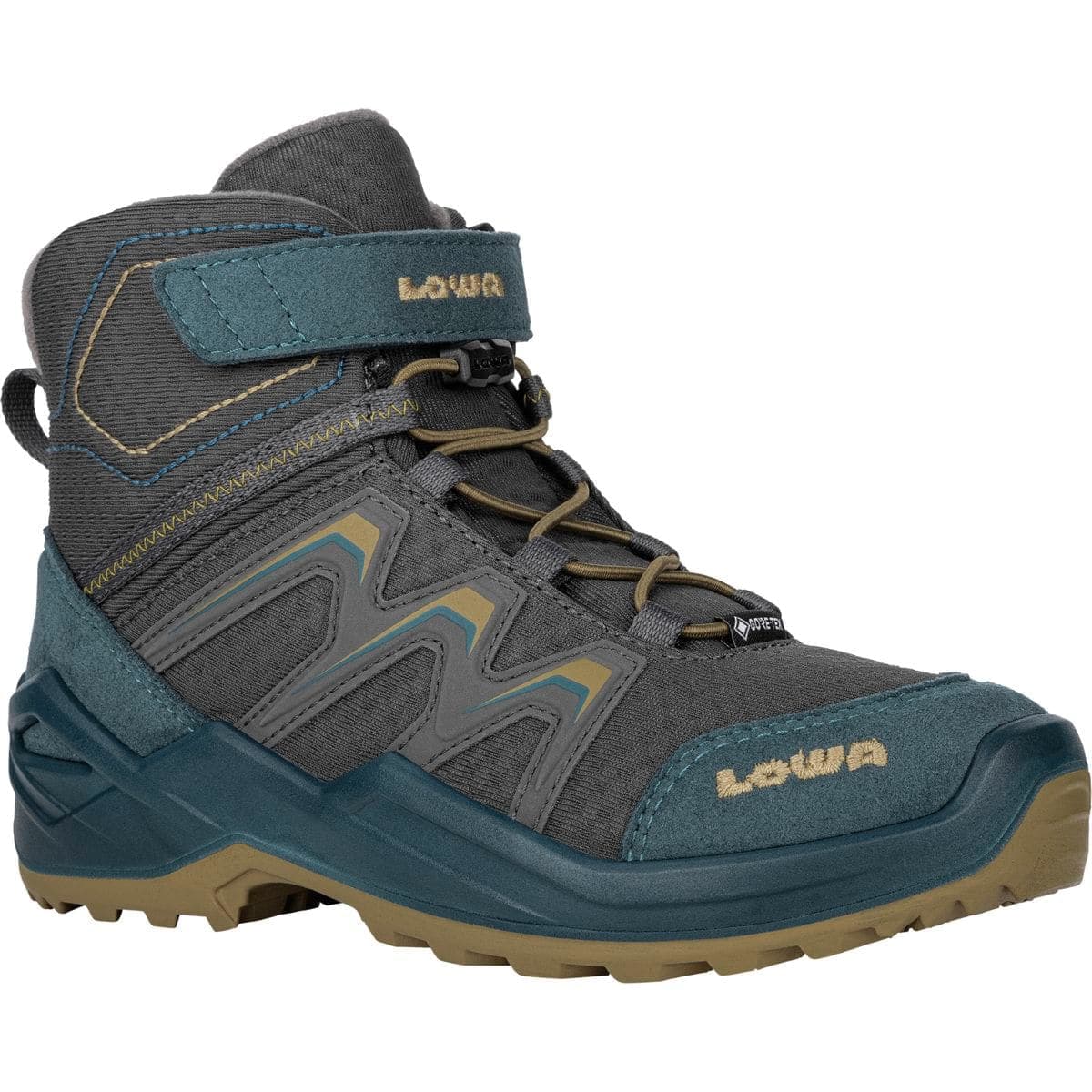 Lowa Maddox Warm GTX Mid Kinder Freizeitschuhe, türkis, Größe 39