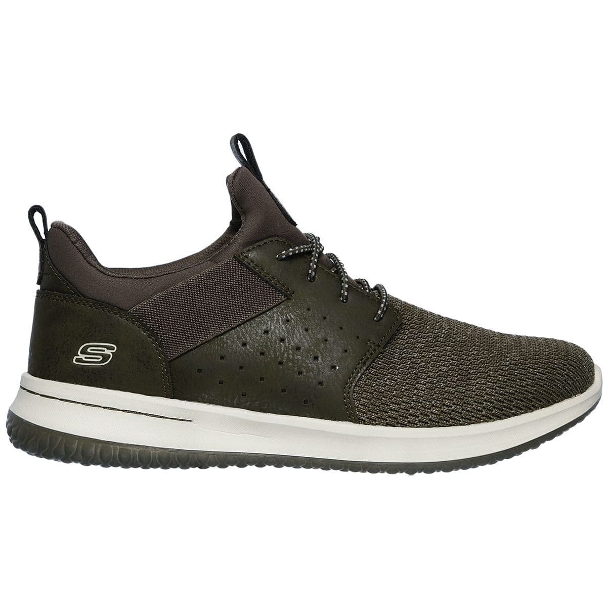 Skechers Delson - Camben Herren Freizeitschuhe, grün, Größe 43