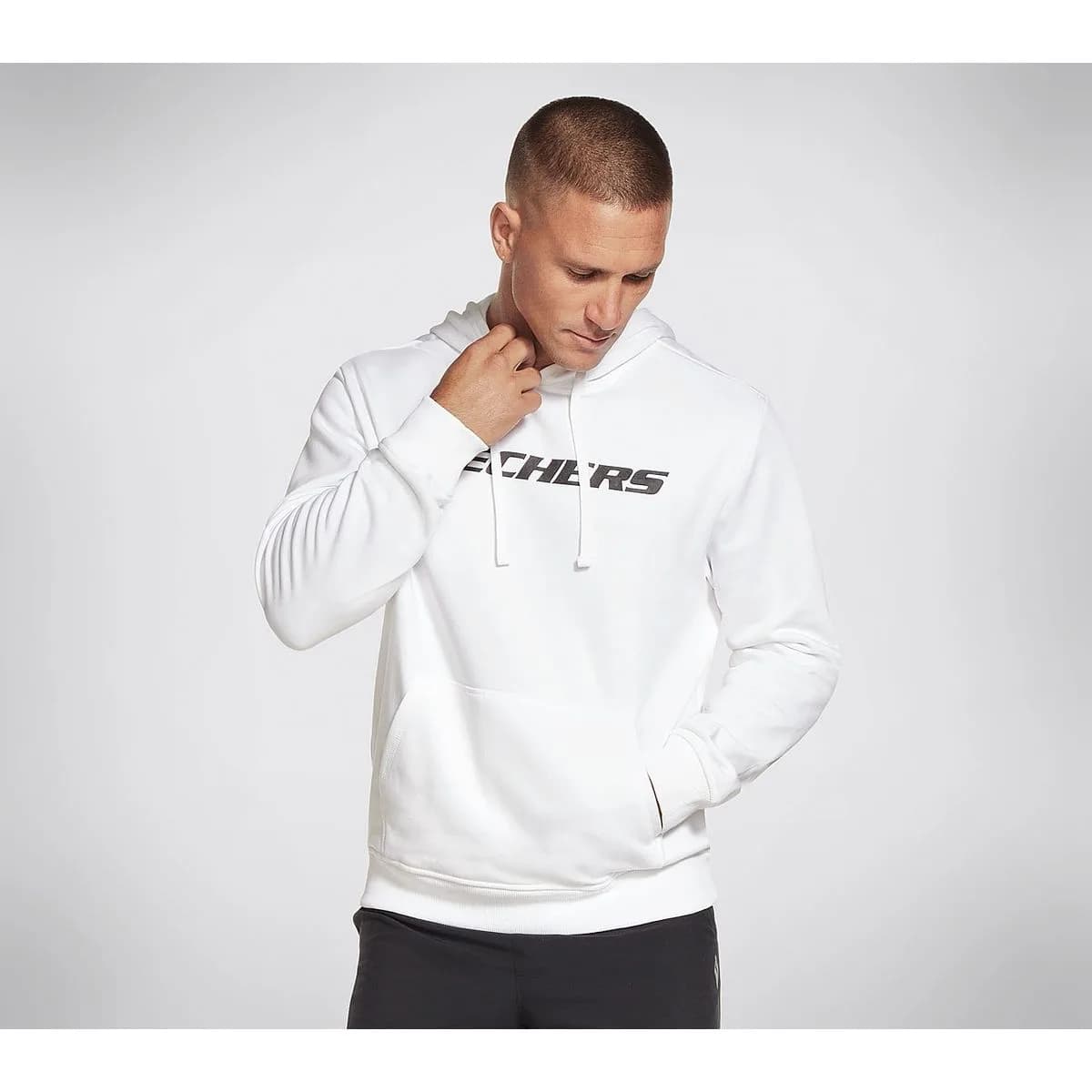 Skechers Heritage Herren Kapuzensweater, weiß