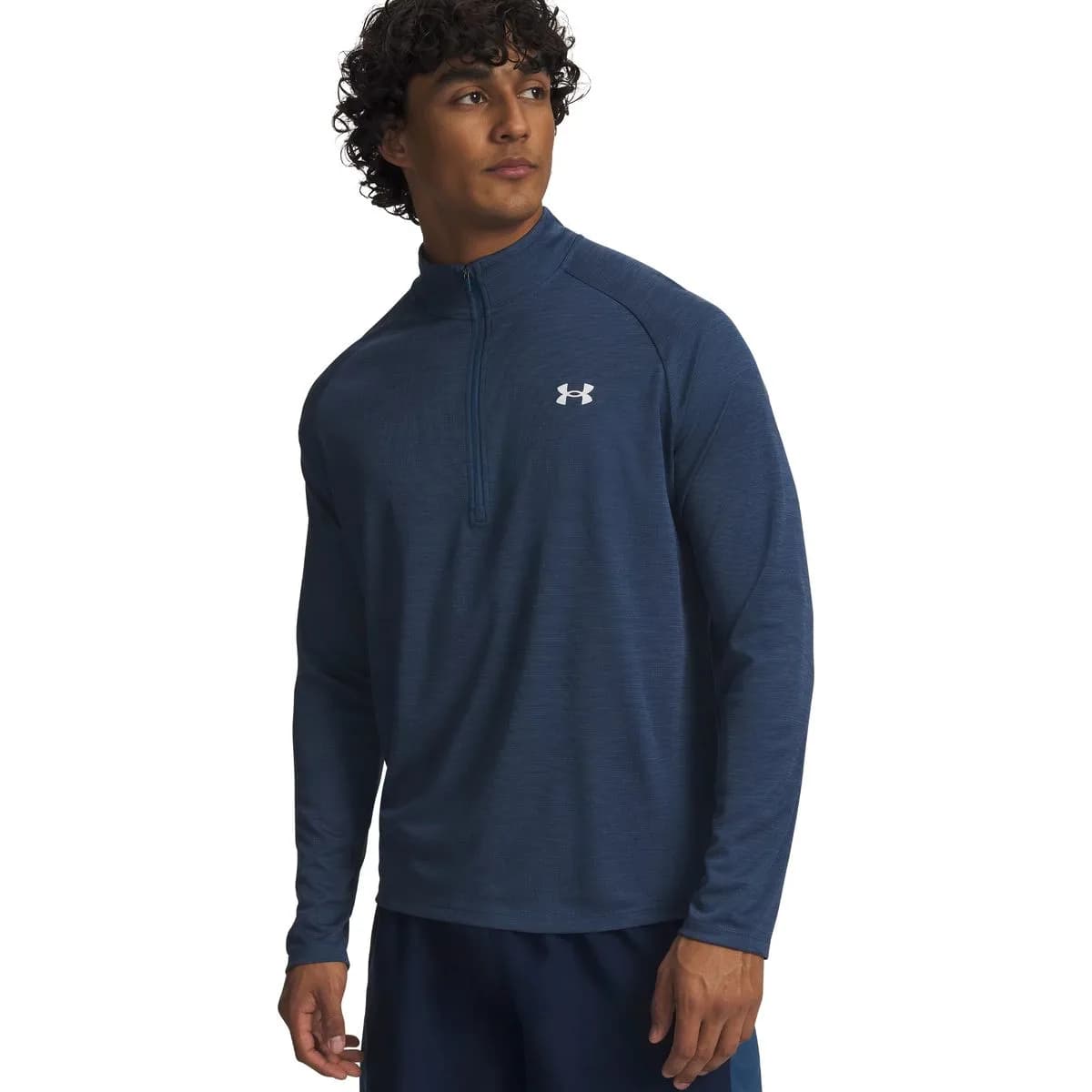 Under Armour Tech Textured Half-Zip Herren Sweatshirt, blau