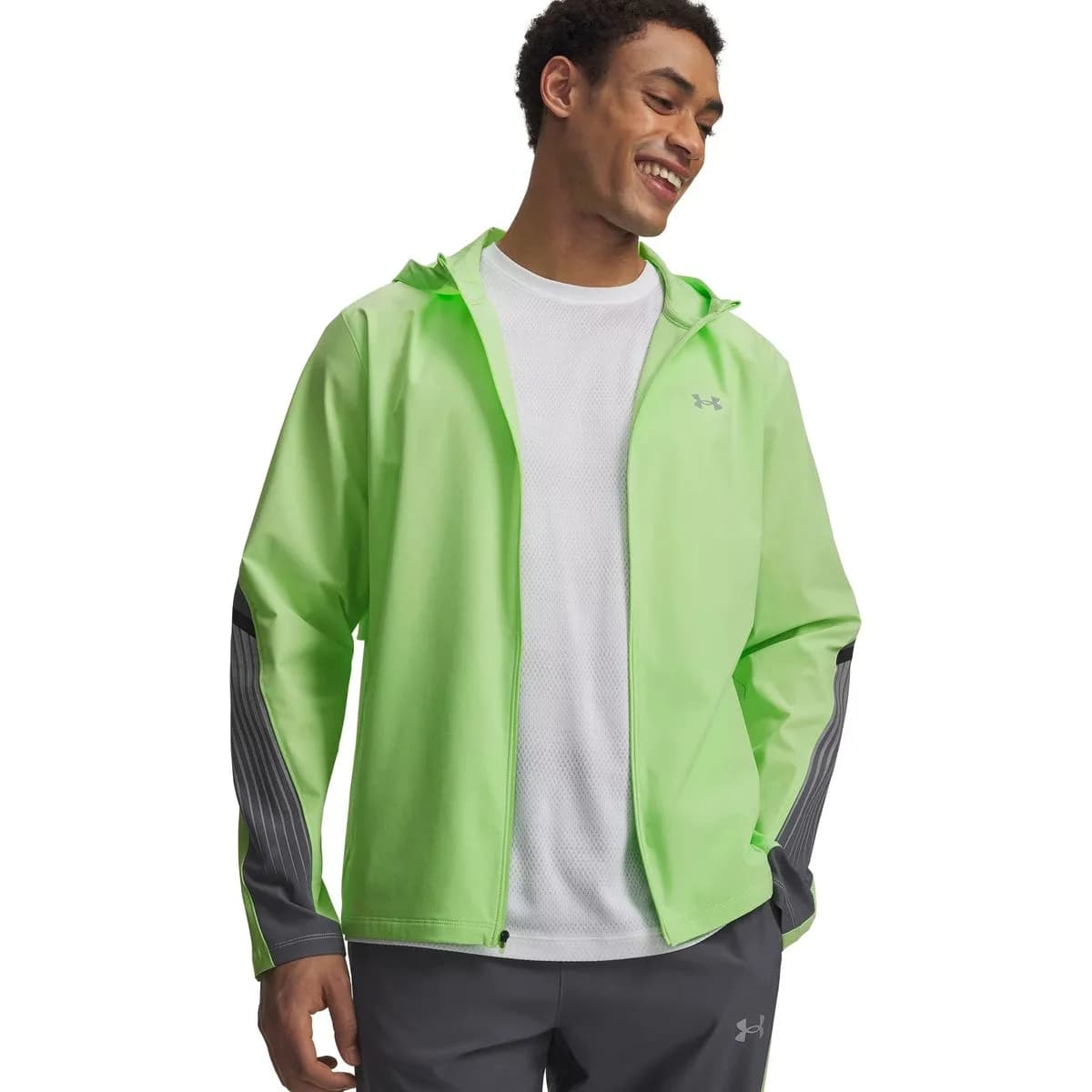 Under Armour Velociti Storm Hooded Herren Jacke, grün