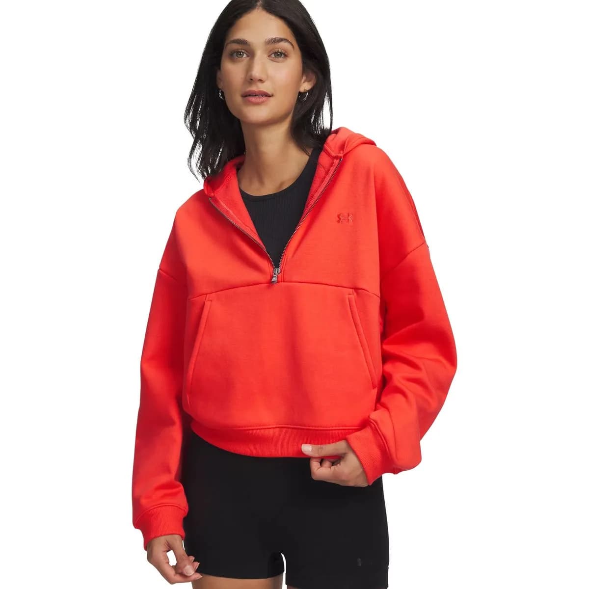 Under Armour Icon Fleece HZ Damen Kapuzensweater, rot