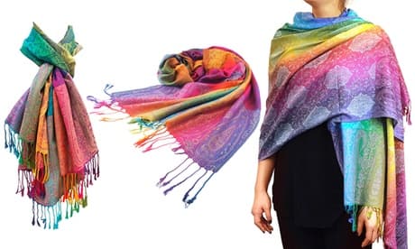 Schal im Regenbogen-Design: 1