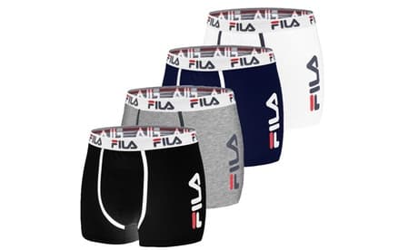 Fila Herren-Boxershorts: Schwarz / Gr. M