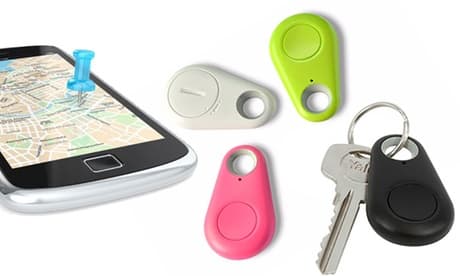 Schlüsselanhänger mit Bluetooth-Tracker: 1 / Rosa