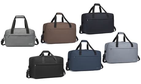 Multifunktionale Schultertasche für Herren: Grau