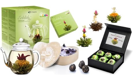 Creano: 36x Teeblüten grüner Tee Fruity flavor mit sechs Sorten