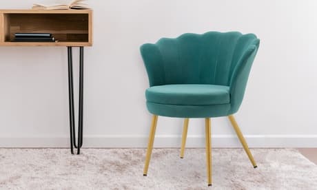 Samt-Sessel: Violett