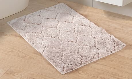 Badezimmerteppich: 60 x 120 cm / Rosa