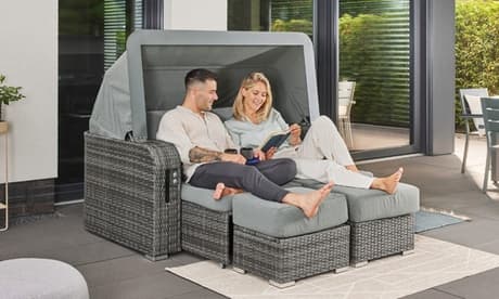 Home Deluxe Strandkorb mit Liegefunktion „Holby“: Ohne Abdeckung