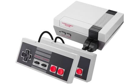 Spielkonsole im Retro-Design