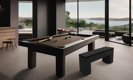 Billard-Accessoires: Deluxe-Bank für verstellbaren Billardtisch in Beige