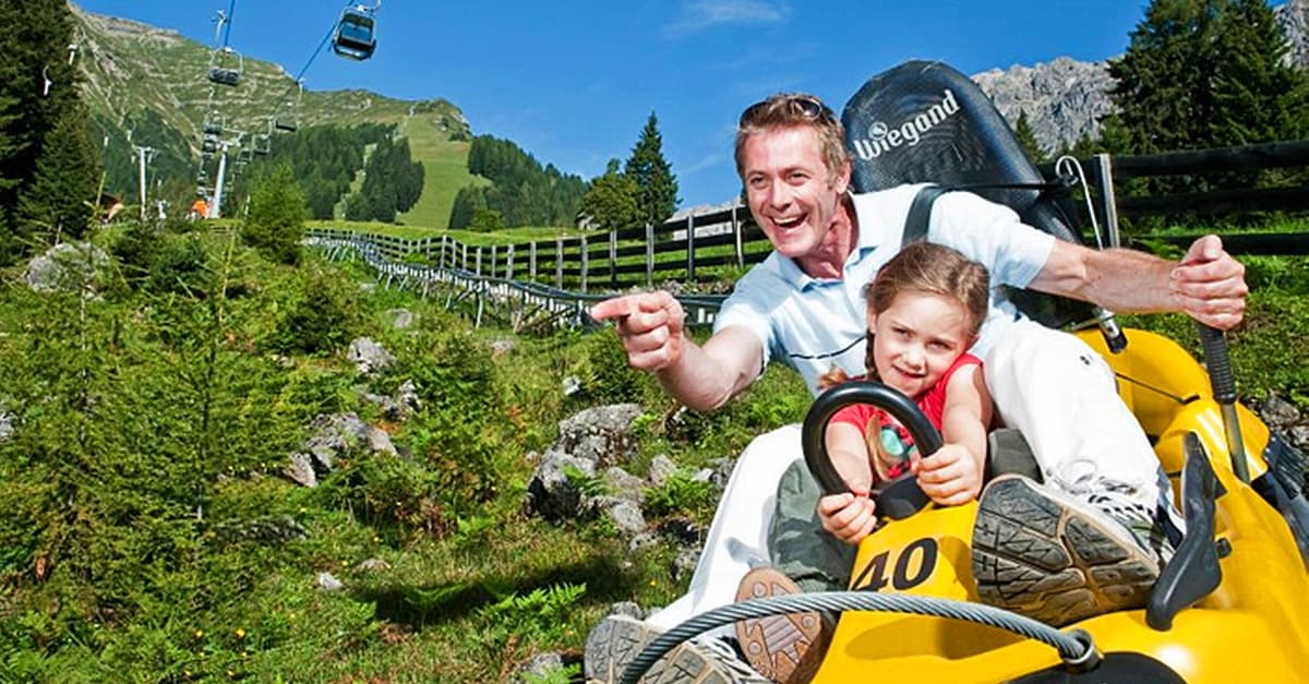 1 Fahrt Alpine Coaster, opt. Seilbahn für 2 Erwachsene, opt. 2 Kinder