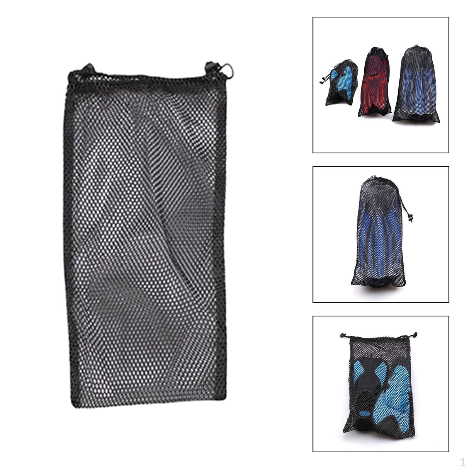 Taucherflossen Kordelzugbeutel Netz Ausrüstung Schwimmflossen Träger Organizer für Strand