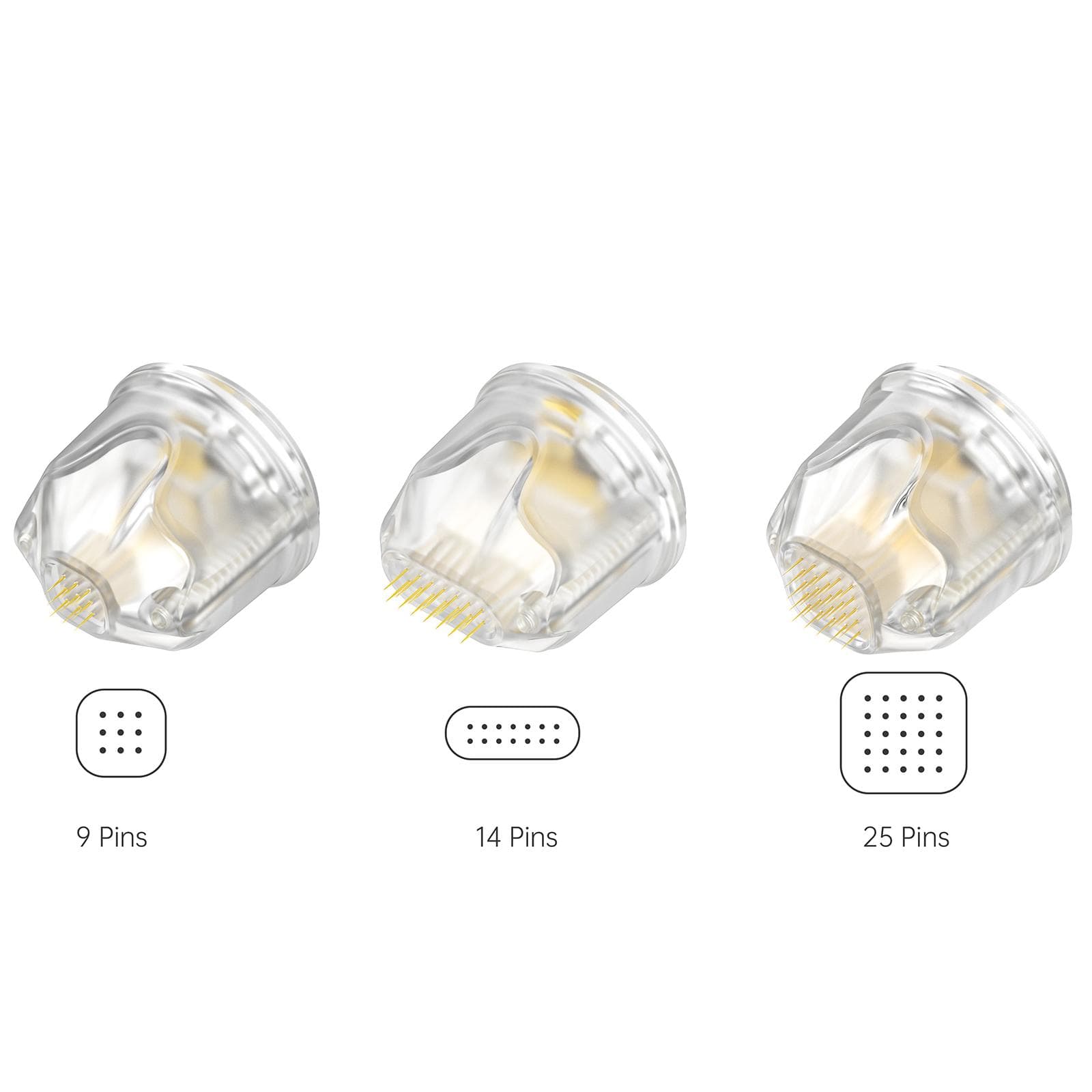 Bio Roller Q2 Ersatzköpfe 5er Pack transparent