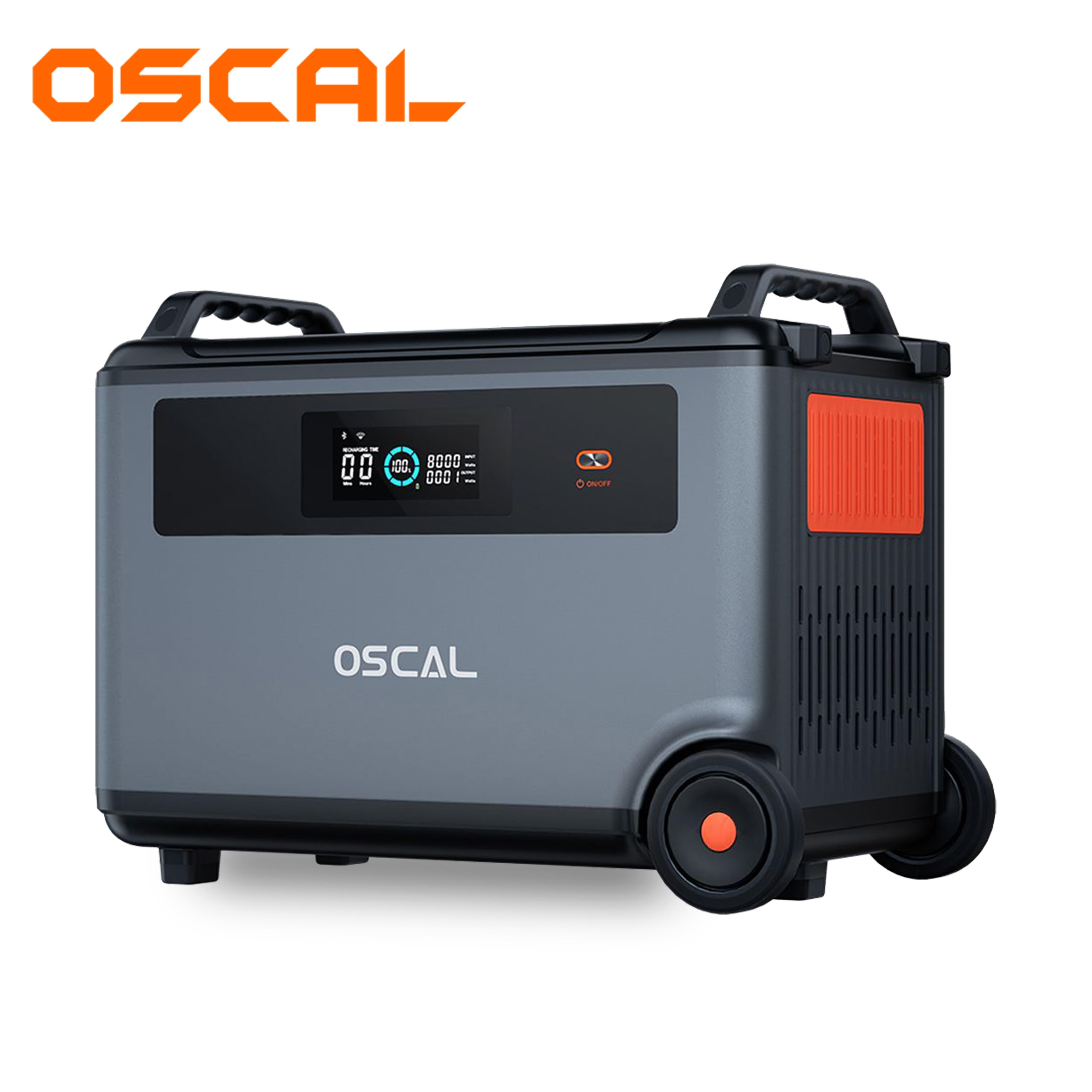 Oscal BP3600 3600Wh Zusatzakku, 3600Wh bis 57600Wh Akkus erweiterbare Kapazität zur Verwendung mit PowerMax 3600 (nicht alleine stehen) schwarz