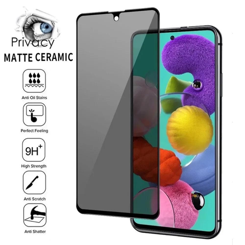Sichtschutzfolien für Samsung A53 A52 A72 A51 A71 A32 A21 A50 A70 A52S A73 Anti-Spionage-Folie für Samsung S21 S22 Plus S20 FE schwarz