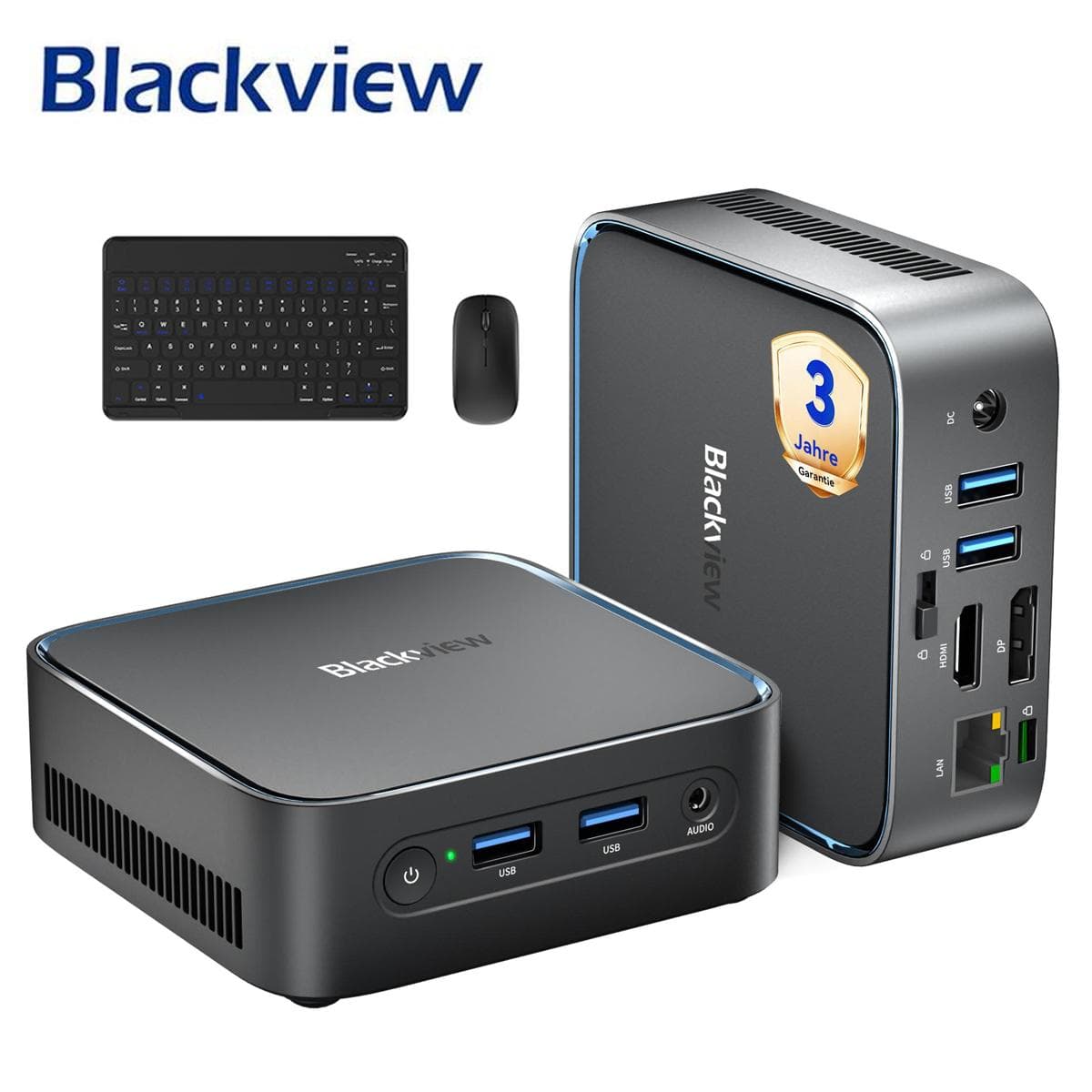 Blackview MP50 AMD Ryzen 5 3500U 16GB DDR4 SSD 512GB Windows 11 Pro silber