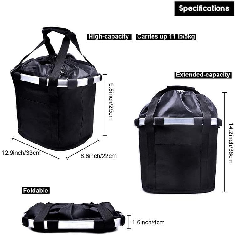 Fahrradkorb faltbar kleiner Haustiertransportkorb vorne abnehmbar Fahrradlenkerkorb abnehmbar Fahrradtasche