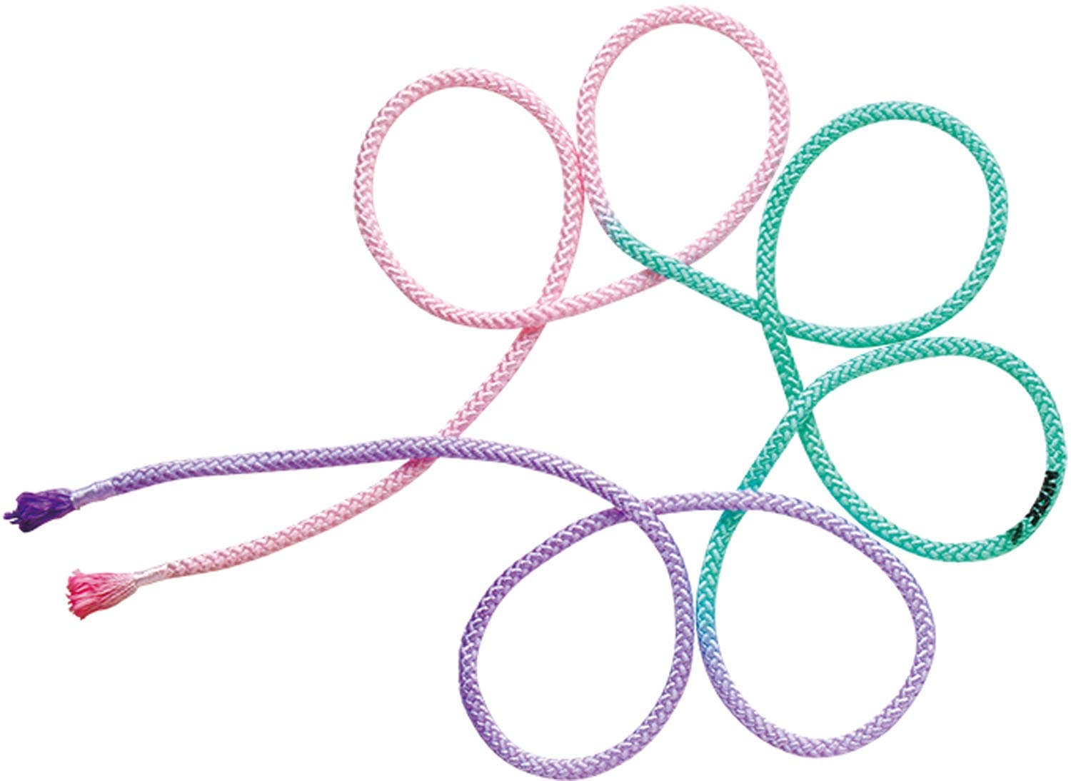 SASAKI rhythmische Gymnastik zertifiziert vom Japanischen Gymnastikverband hellrosa x pfefferminzgrün x M280GF Gerät, 3-farbiges Seil, Verband,