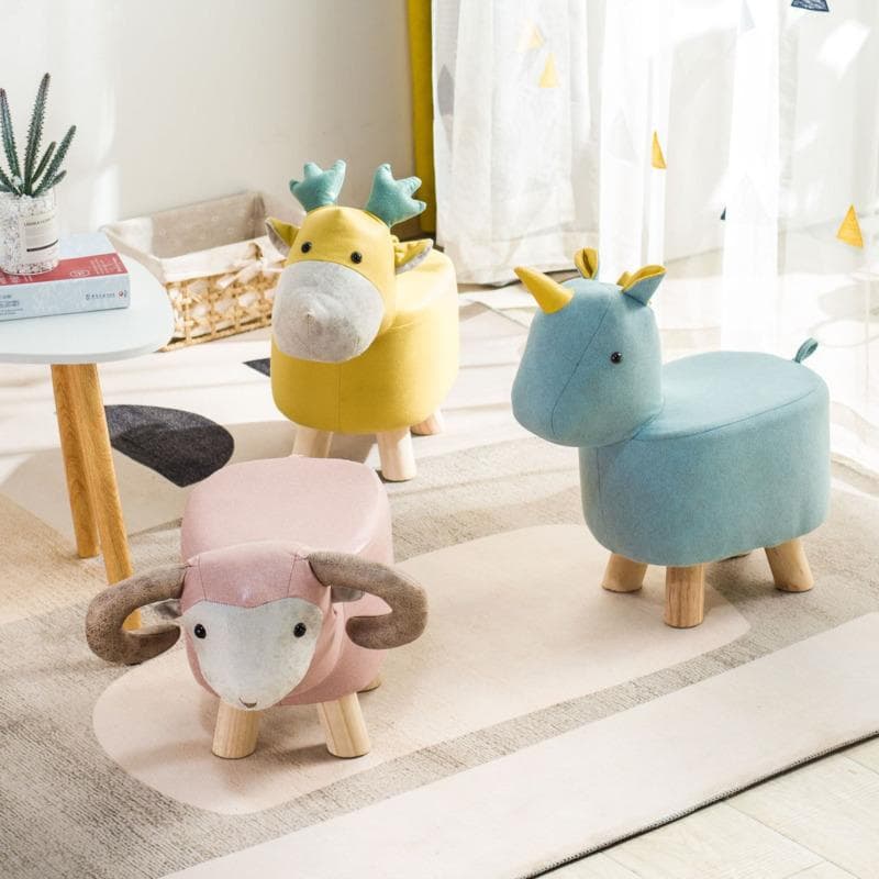 Kreative Hocker Kinder Nordic Stil Veranda Cartoon Schuh Ändern Kleine Hocker Wohnzimmer Holz Tier Niedrigen Hocker