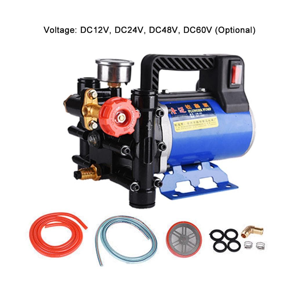 Elektrische Doppelzylinder-Kolbenpumpe Hochdruck-Gartensprühbewässerungswerkzeuge Autowaschanlage bunt