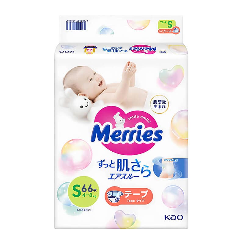 Windeln Merries S 4-8kg 66 Stück