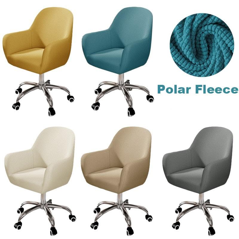 Stuhlhussen für hohe Armlehnen, Stretch-Stuhlbezüge für Esszimmerstühle, Polarfleece, Stuhlbezug für Computersessel, Bürostühle, Schonbezüge