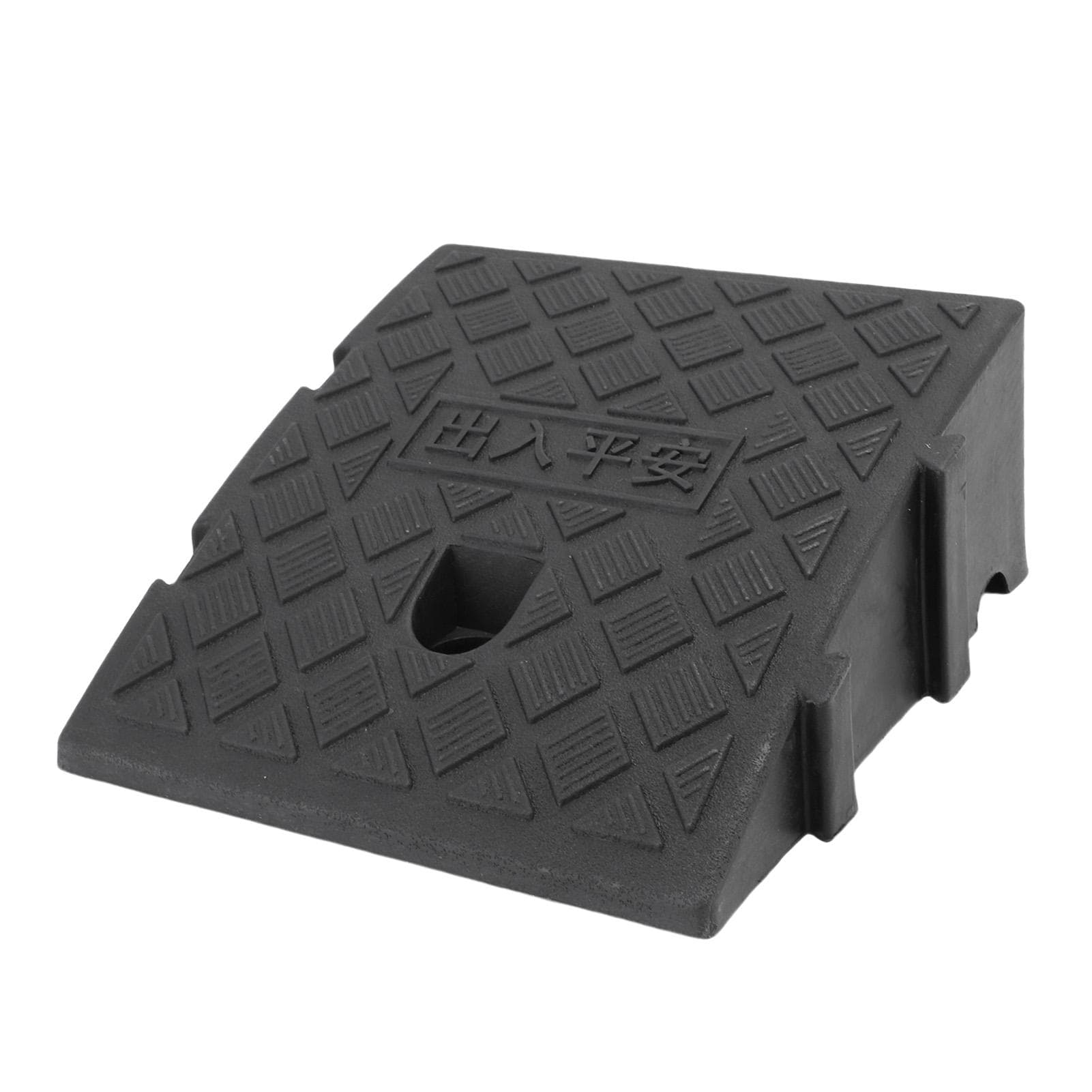 Bordsteinrampe mit Seitenschnalle 9,84 x 10,63 x 4,33 Zoll 2200 lbs Tragfähigkeit PVC Einfahrtsbordsteinrampen für Laderampe