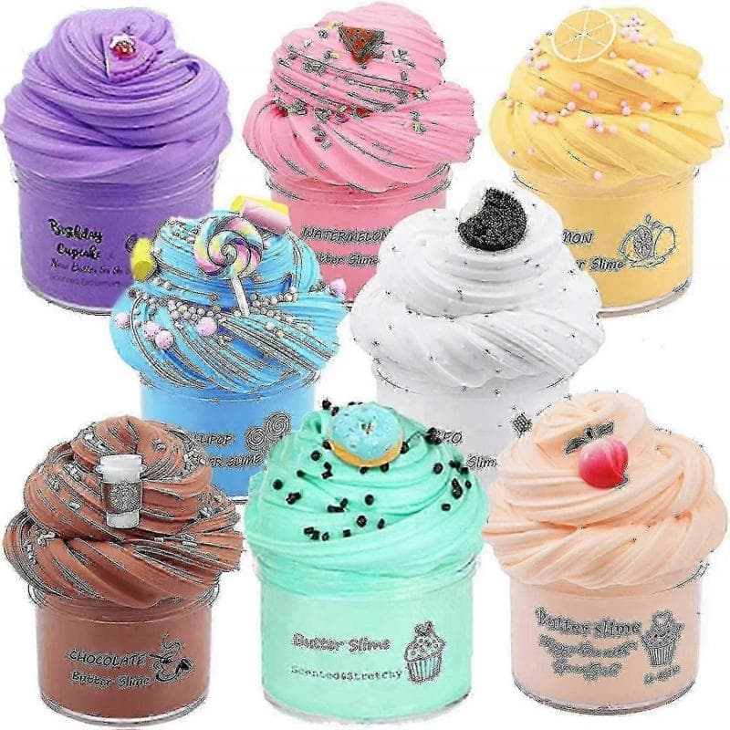 8er Pack Butter Ime Kit, Stressabbau Spielzeug für Mädchen Jungen 70ml 25-26s bunt