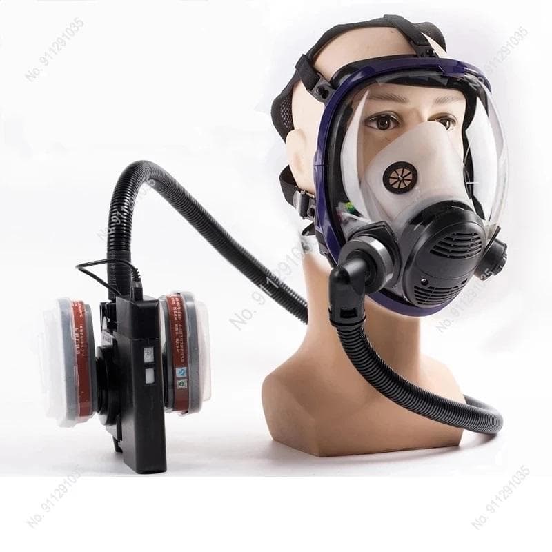 Neuer elektrischer Gebläse-Atemschutzmaske kleines Volumen Hohe Leistung Universell mehrere Filter Schutzmaske Lackierte Gasmaske