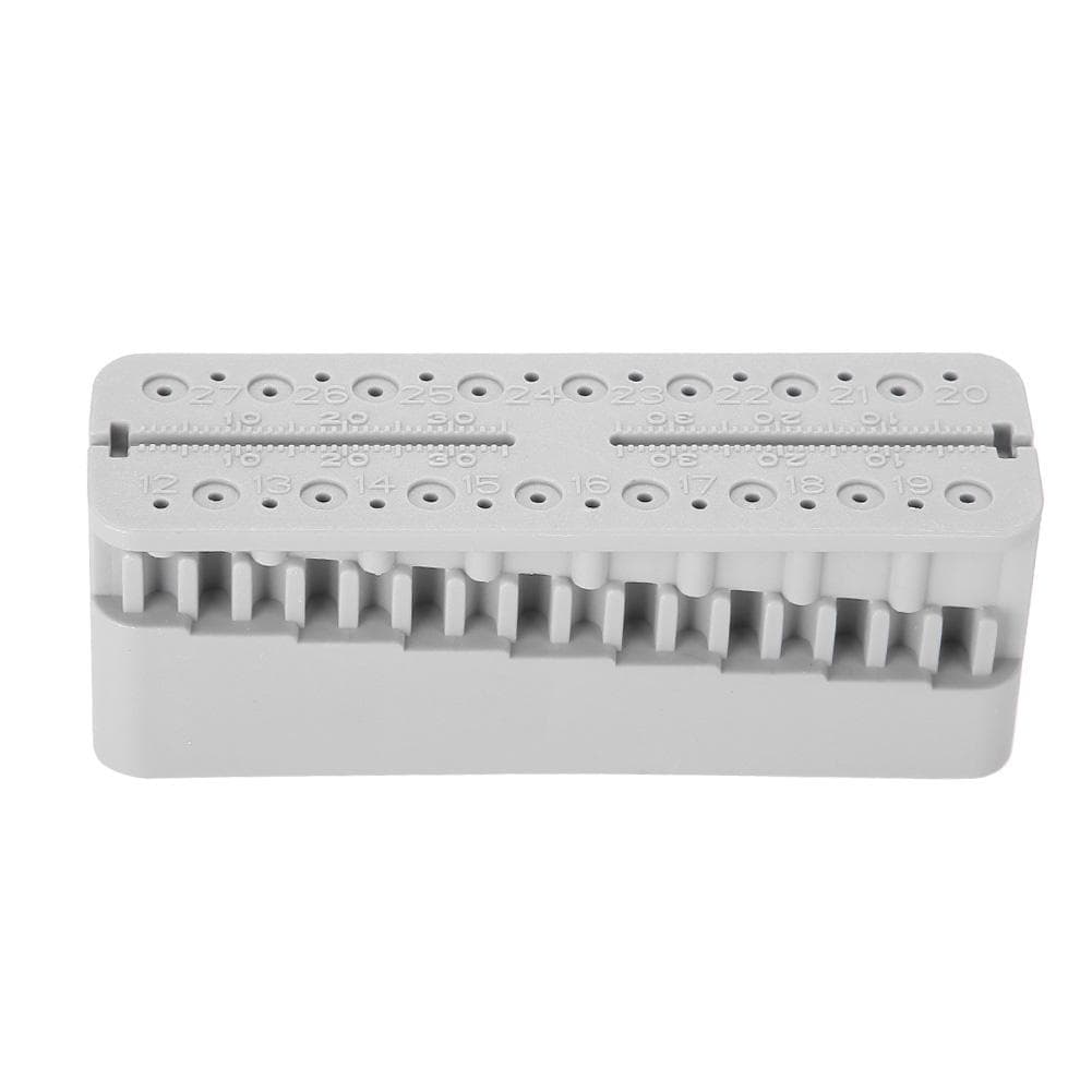 Dental Endo Block Dateien Messwerkzeuge Endodontie Lineal Test Board (grau) graue