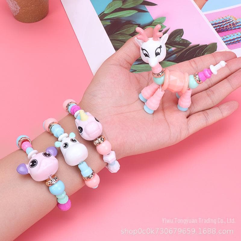 Magisches Verwandlungs-Prinzessin DIY Perlenarmband & Halsketten Spielzeugset für Kinder