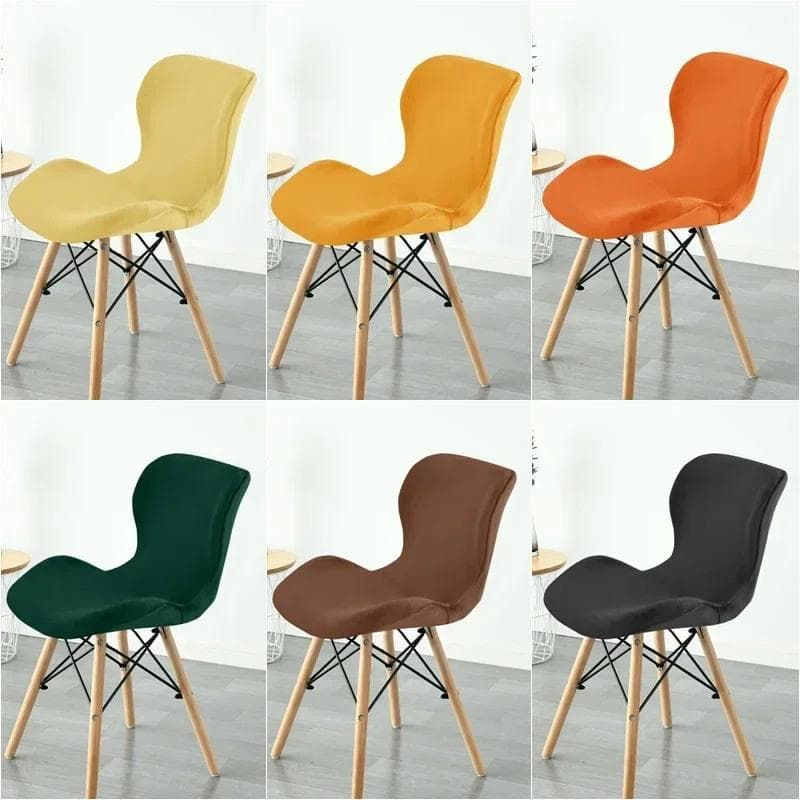 1/2/4/6 Stück Samt Schmetterlingsstuhlbezug Gebogen Esszimmer Sitzbezüge Akzentstuhl Überwurf Funda Silla Sitz Barhockerbezug