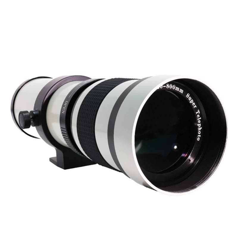 420-800mm F8.3-16 Manuelles Vollformat Weiß Zoom Teleobjektiv für Vogelbeobachtung und Mondfotografie