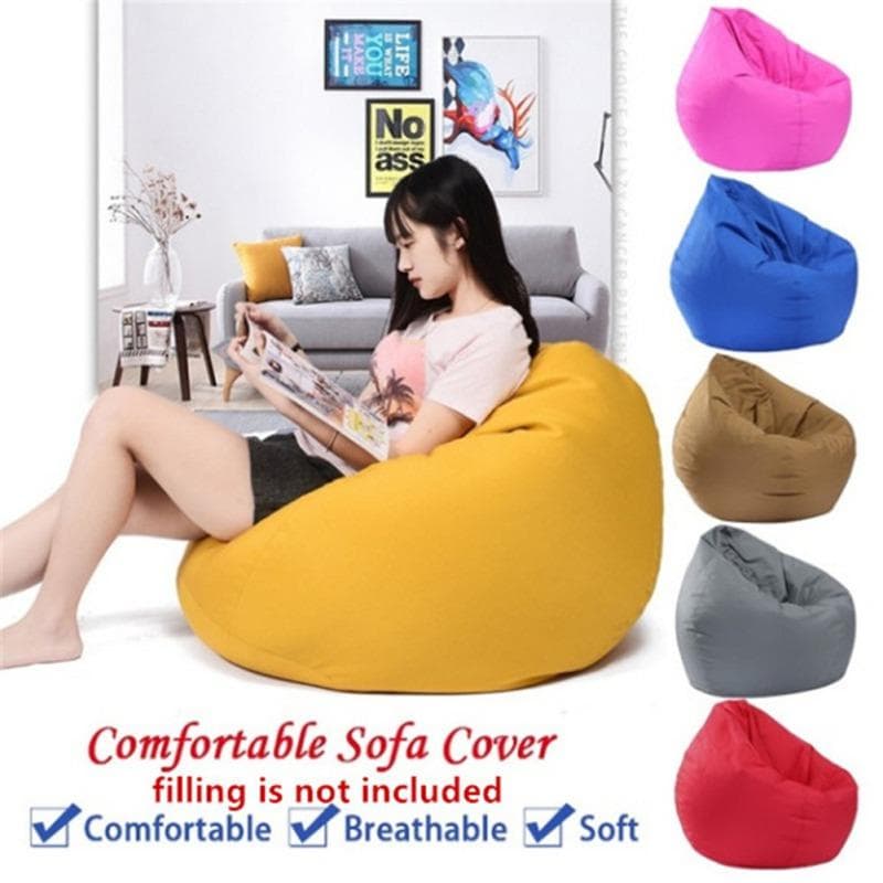 Sitzsackbezug, waschbar, ultraweicher Cord, stabiler Sitzsackbezug mit Reißverschluss zum Organisieren von Sitzsäcken für Kinder und Erwachsene