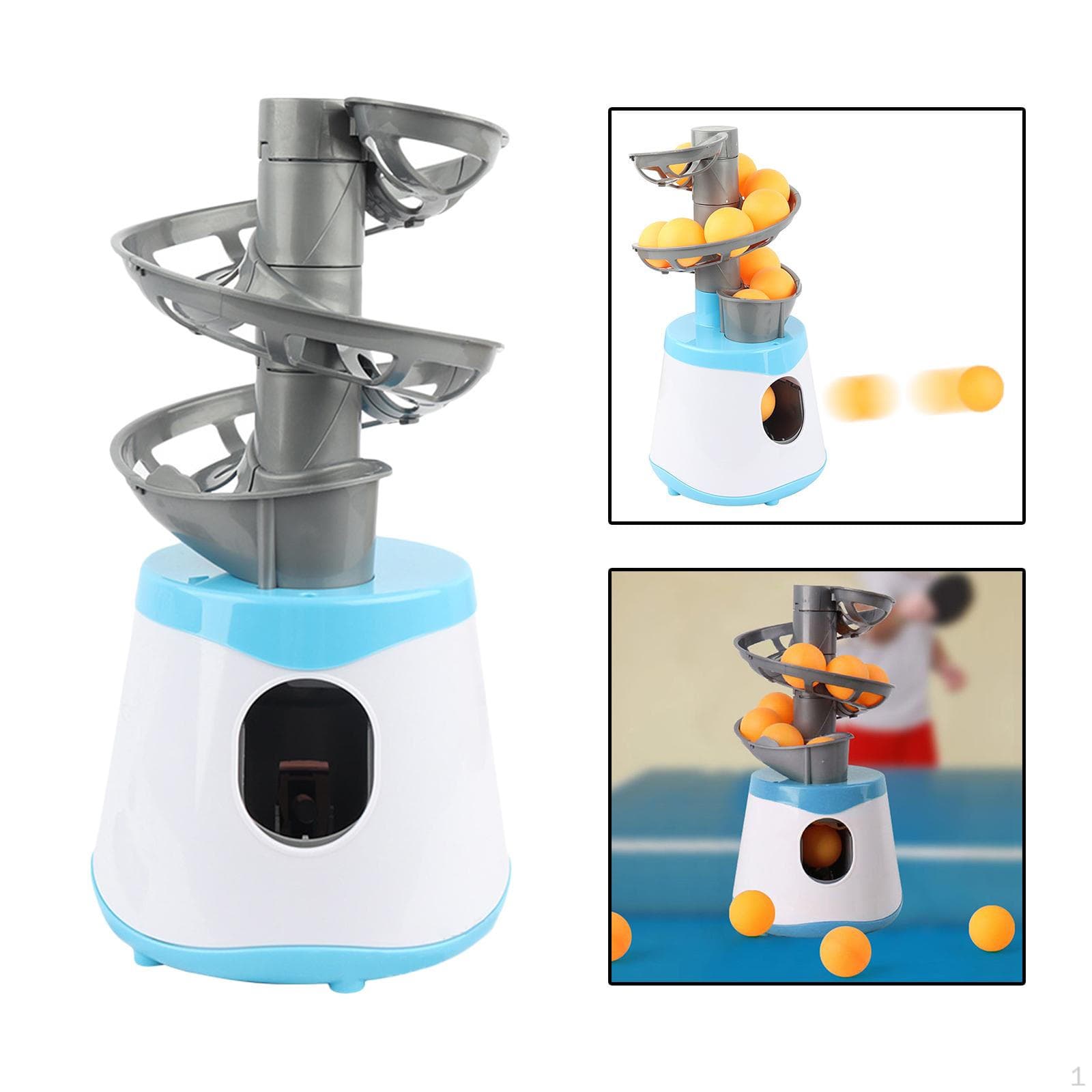 Tennisroboter-Training mit automatischer Ballmaschine grün