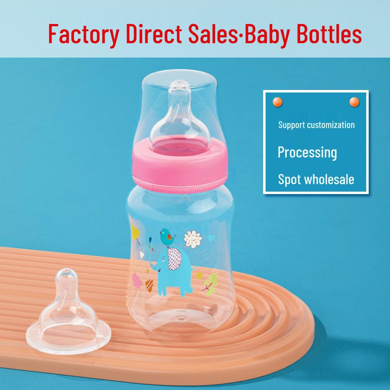 Multifunktionale Weithals-Babyflasche mit Griff - 3-in-1 Entwöhnungs- und Schnabeltasse