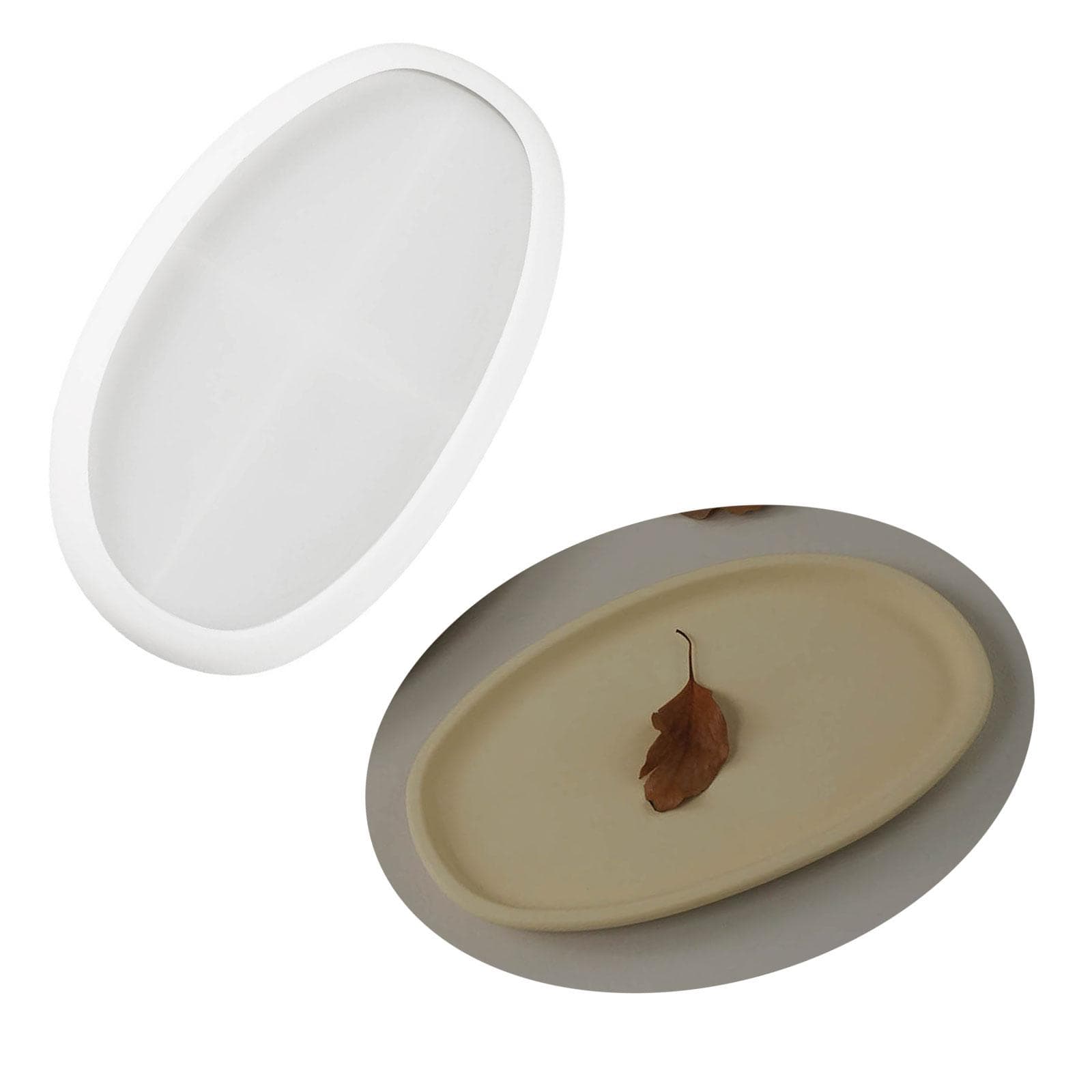 DIY Kristall Ovale Tabletts Silikonformen Einzigartige Aufbewahrungsschale Harzformen Geburtstagsgeschenke Rolling Tray Form DIY Plattenformen