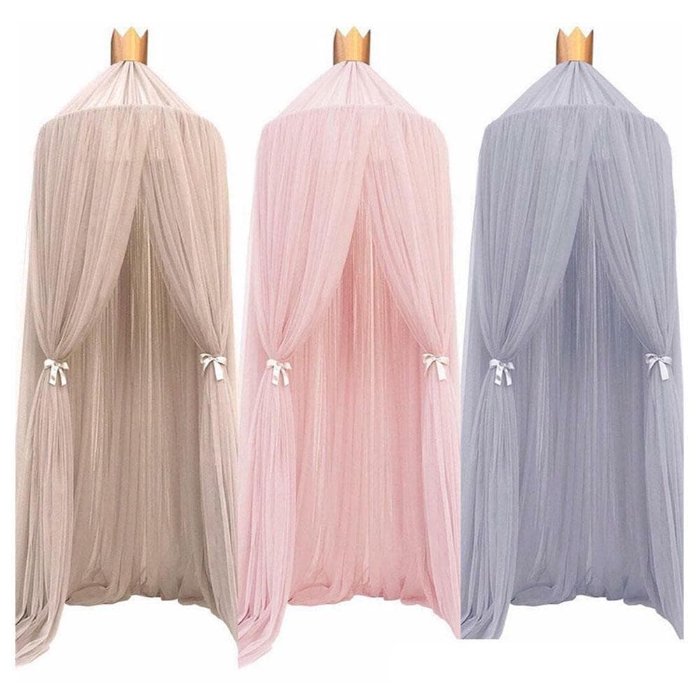 7 farben Baby Bett Hängen Moskito Net Dome Bett Baldachin Moskito Net Bettdecke Vorhang Runde Krippe Netting Zelt Kinder Zimmer decor