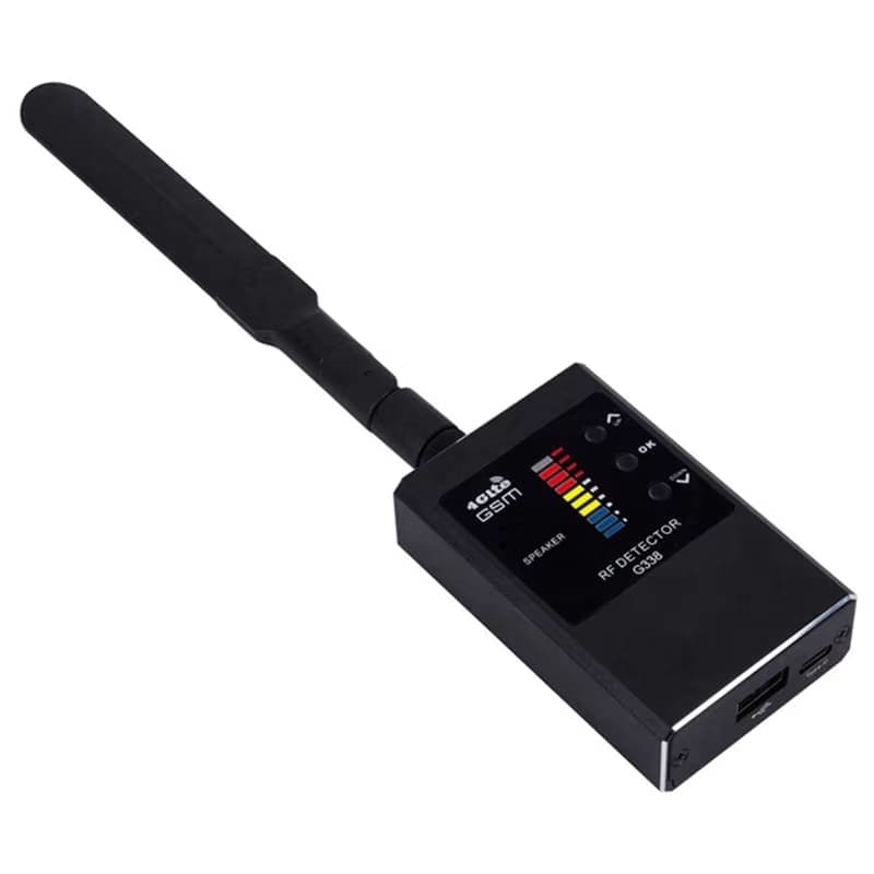 Anti-Kamera-Detektor, HF-Signal, kabelloser Kameraobjektiv-Bug-GPS-Tracker, magnetischer GSM-Geräte-Scan-Finder, Infrarot-Kamera-Erkennungsinstrument